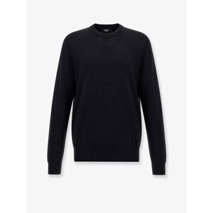 Fendi Men Wool Sweater With Ff Detail